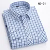 nuove camicie a quadri Cott per uomo manica Lg tasca singola vestibilità regolare morbida facile da pulire camicie classiche Dr casual abbigliamento uomo 25cp #