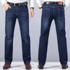 2023 Nouveaux hommes Denim Casual Jeans Coupe régulière Jambe droite Pantalon élastique Stretch Fi Lg Pantalon Grande Taille 28-40 Z4TV #