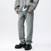 Dernière conception Modèle Jacquard Jeans Desserrer Pantalons pour hommes Pantalons pour hommes Pleine longueur Denim Vêtements 33dp #