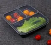 Disposable Flatware Microwave Food Storage Safe 3 Departments Meal Prep Containers W/Lip Lunch Box Kids Container Tableware Drop Deliv Ot1Um