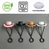 Homens Camisetas 4 Pack Silicone Cowboy Hat Palha Capas Cap Compatível com Copo 30 40 Oz Bonito Engraçado Tumbler Topper Durável