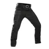 Jeans pour hommes élastiques tactiques militaires résistant à l'usure Multi Pocket Pure Cott Pantalon droit Pantalon de sport de plein air pour hommes Ropa V9va #