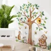 Stickers Forest Animals Theme Bear Fox Squirrel Children's Wall Stickers for Kids Room Baby Room Decoration Wallpaper Wall Decals Nursery