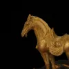 彫刻紫色の銅中国の馬の像の家の装飾アクセサリー銅オフィスデスクの装飾装飾品