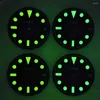 Watch Repair Kits 28.5mm NH35 Dial Vintage Retro S Green Luminous Face For SUB NH36 Movement Accessories Tools