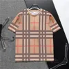 Summer Women Men T Shirts Fashion Casual Plaid Designer T Shirt Street Kort ärmman Tee Asian Size M-3XL BU123