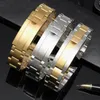 Oglądaj opaski 316L ze stali nierdzewnej Opaska ze obserwacją 20 mm 21 mm męskie zegarki Solid metalowy pasek do bransoletki bukle2864