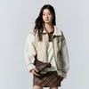 Женская куртка Semir Imitati из овечьей шерсти, новинка зимы 2023, модная крутая свободная куртка r7f1 #