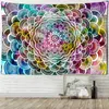 Tapestries Colorful Starry Sky Mandala Tapestry Wall Hanging Bohemian Style Witchcraft Art Home Decor