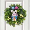Dekorative Blumen Osterkranzgrüner Ornament für Vordertür Hängende Girlande Bauernhaus Hochzeitsfeier Gartendekoration