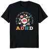 grappige Neurodiversiteit Hersenen Autisme Aen ASD ADHD Mannen Vrouwen T-Shirt Cott Grafische Tee Y2k Top Mooie Geschenken Korte Mouw k3nT #