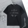 Diseñador para hombre camisetas mujeres impresión de letras camiseta de manga corta camisas de algodón sueltas hombres para mujeres ropa blanca negra tamaño asiático