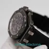 Topp AP Wristwatch Epic Royal Oak Offshore 26405Ce Mens Watch Black Ceramic Fluorescerande Digital Pointer Automatisk mekanisk världsberömd klocka Swiss Clock