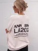 Sweats à capuche pour femmes Sweat-shirt graphique esthétique Femmes Automne Hiver Vêtements 2024 Mode Pulls Tops Vintage Sweatshirts Femme Oversize