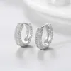 Boucles d'oreilles créoles glacées pour femmes et hommes, bijoux Hip Hop, petit Zircon, mode luxe, vente en gros, cadeau tendance 2024, OHE033