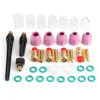 Lastoortsen 41pcs/lot Tig Welding Torch Nozzle Ring Cover Gas Lens Glass Cup Kit for Wp17/18/26 Welding Accessories Tool Kit Set