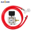 Gruppo linea gas Messen Ball Lock con mini regolatore di Co2, supporto per la regolazione della pressione 090 psi per la produzione di vino e birra, acqua gassata