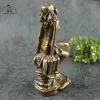 Sculptures Beautiful Oriental Women Sculpture Desktop Ornament Antique Brass Female Statue Arts Home Decoration Fashion Indoor Decors Craft