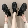 Sıradan Ayakkabı Kadın Loafers Klasik Platform Tıknaz Topuk Siyah Bayanlar Pompaları Kadın Mary Jane Derby Lolita Tatlı Yuvarlak Toe College