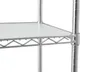 Kök förvaringsstål 4-ters hyllenhet 75 "H x 18" W 48 "D 2400 lb Total kapacitet Chrome