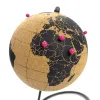Globe marqueur en liège miniature nordique, ornements créatifs pour la maison, décoration de salon d'étude