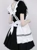 CP5XL Maid Lolita Chemise Cosplay Rollspel Kostymer för Party Club Stage Apparel Bow Ties Ball -klänningar Waitr Uniform Plus i8Ji#