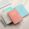 Mini Notebook Solid Color Diary Journal Notepad 365Days Budget Planer Schedule Organizer Korean Stationery Office