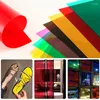 Window Stickers A5 Transparent PVC Colourful Sheet Self Adhesive Glass Change Color Tint Acetate Clear Translucent Hard Sheets Wholesale