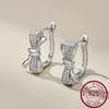 Kolczyki stadnorskie Koreańska wersja S925 Silver Female Bow Diamond InKamonna Modna i wszechstronna design dla kobiet