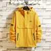 Ny Spring Autumn Men's Jacket FI Casual Streetwear Thin Hooded Jackets Windbreaker Coat Man Outwear Hip Hop Clothes 5xl 58JD#