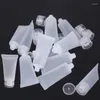 Storage Bottles 50Pcs Empty 5-100ml Cosmetic Frosted Soft Tubes With Flip Lids Refillable Hand Creams Lotion Containers Plastic Sample