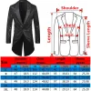 Gold Sequin Suit Jacket Men's Performance/Party Dr Coats Red Sier Man Blazers Purple White Black Collar Tuxedo 44OW#