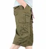 Été militaire Lg longueur Cargo Shorts hommes Casual Cott Multi poche chaude culotte tactique armée Capri pantalon pantacourt 81Um #