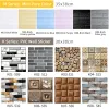 Stickers kaguyahime 20 stcs self -adhesieve wandtegelstickers diy stenen patroon 3d pvc wallpaper wandpaneel woningdecor waterdichte wandpapier