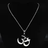 2019 Bouddha Lotus Mala Yoga Chakra Collier En Acier Inoxydable Femmes Couleur Argent Colliers Pendentifs Bijoux Cadeau colgantes N199192130