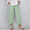 Kvinnor Cott Linen Baggy Casual Ladies Summer Harem Pants Byxor plus storlek 2023 21ms#