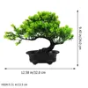 Flores decorativas artificial vaso planta casa plantas falso plástico bonsai árvore realista mesa pequena