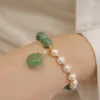 Perlen Strang Luxus Perle Frauen Armbänder Natürliche Edelstein Für Burmesische Jade Schmuck Geschenk Armband Mode Party Drop Lieferung Otn43