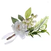 Fleurs décoratives Simulation Rose fournitures de mariage occidental mariée poignet fleur coréen Corsage tissu demoiselles d'honneur sœurs main