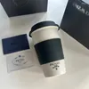 Mugs Luxury Design Coffee Mug French Trend Exquisite Minimalist Handy Ceramic Cup With Lid Large Capacity Water Gift Box