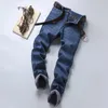 2023 зимние мужские теплые облегающие джинсы Busin Fi утепленные джинсовые брюки флисовые эластичные брендовые брюки синие размеры 28-40 r2AR #