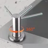 Liquid Soap Dispenser Stainless Steel Sink Pump Head Built-in Bottle Hand Press Kitchen Detergent