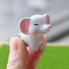 Decorative Figurines 4 Pcs Small Elephant Trinkets Home Decoration Sculpture Resin Craft Decorations