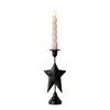 Candle Holders Q1JB Geometric Metal Iron Candlestick European Styles Vintage Pillar Holder Stand Table Decor Centerpiece Props