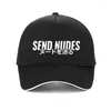 Бейсбольная кепка SEND NUDES, модная хлопковая мужская бейсболка с принтом Snapback, высокое качество, летняя мужская кепка Kpop Sports