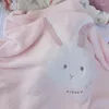 毛布日本スタイルかわいい甘い子供用毛布ソフトな肌に優しい昼寝漫画の女の子ピンクの膝