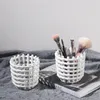 Ceramic Handwoven Storage Basket Makeup Pen Holder INS High grade Cream Style Home Decoration Ornament Flower Pot 240318