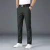 Hommes printemps été mode affaires décontracté pantalons longs costume pantalon mâle élastique droit formel pantalon plus grande taille 30-40 240308
