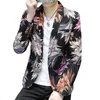 2024 Nouveaux hommes Busin Casual Costume imprimé Veste Fi Mâle KTV Dance Party Loisirs Fr Blazers Slim Fit Manteau s6Ld #