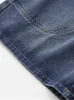 Vêtements pour femmes de grande taille Shorts en denim Conception de patchwork dimensial avec fesses N-Stretch pour les femmes obèses jusqu'à 220 lb en TH K53d #